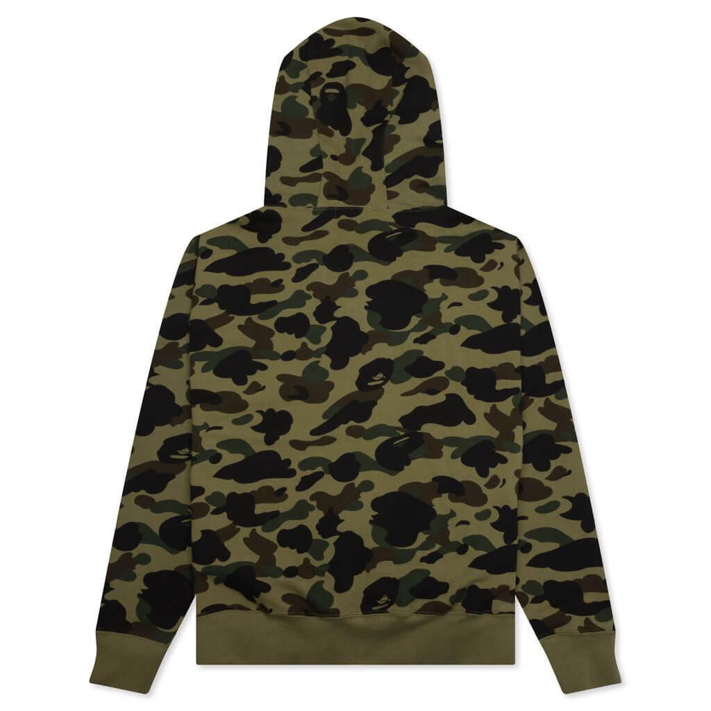 1st Camo Full Zip Hoodie - Green Male Product Image