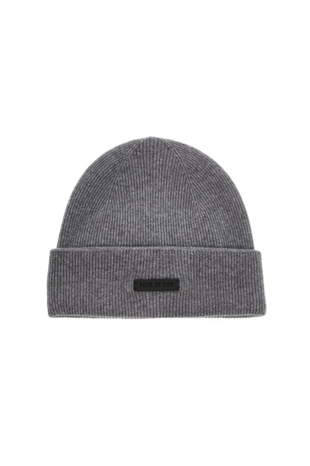 Cashmere Beanie Hat For In Grey Product Image