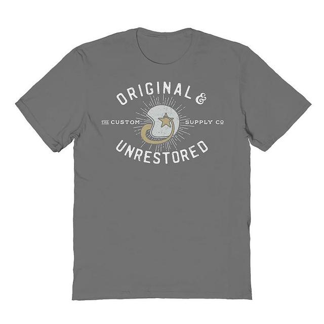 Mens Original & Unrestored Custom Supply Graphic Tee Grey Product Image