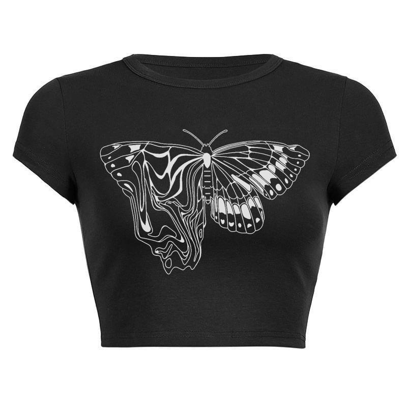 Butterfly Graphic T-shirt Product Image