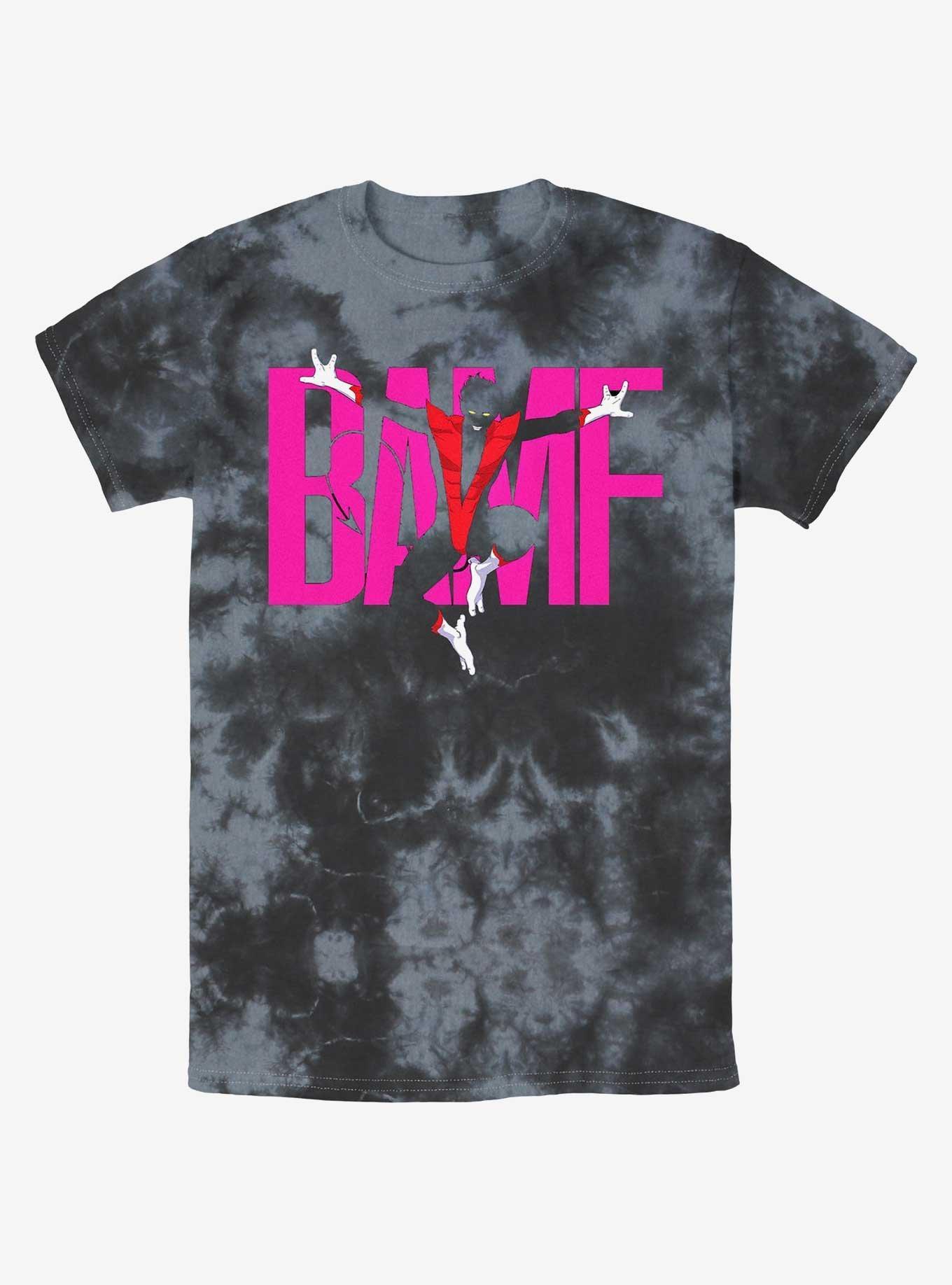 Marvel X-Men '97 Nightcrawler BAMF Tie-Dye T-Shirt Product Image