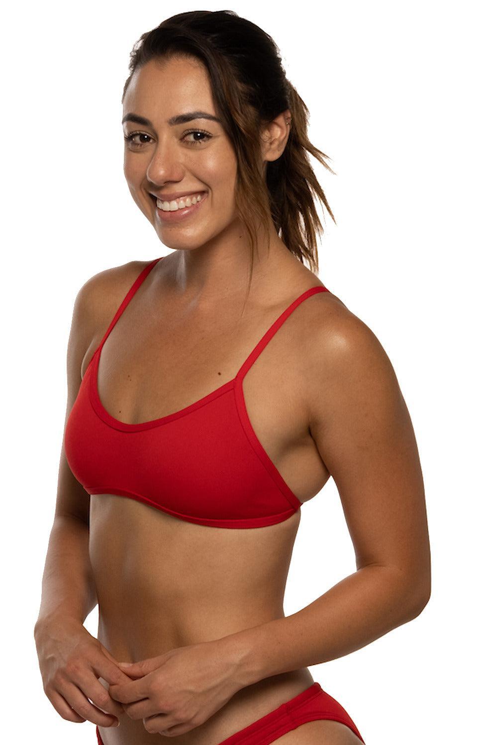 Malia Bikini Top - Red Product Image