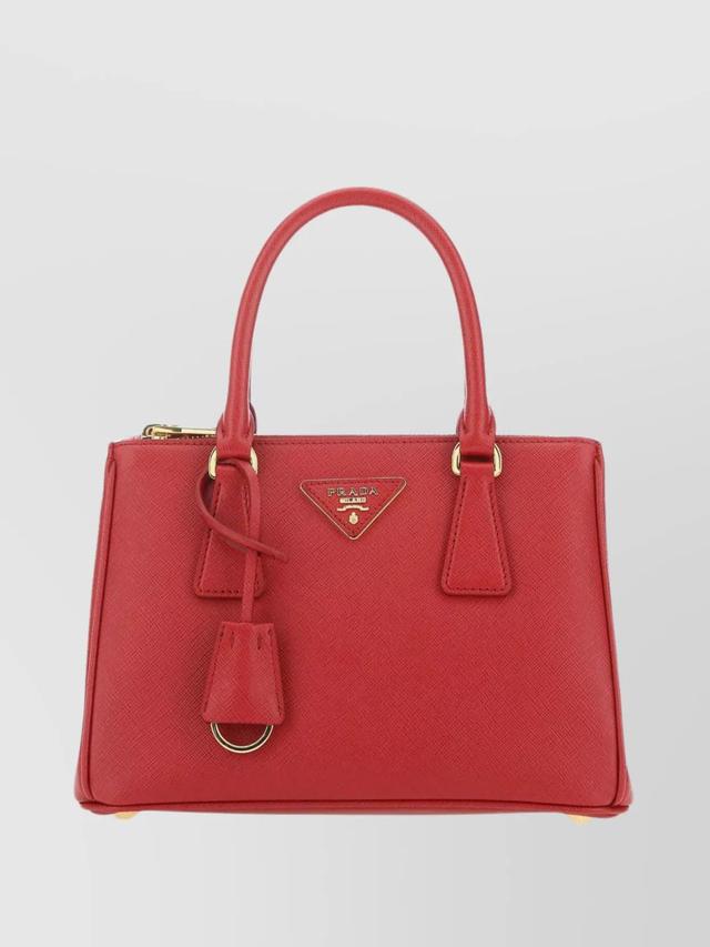 Mini Galleria Handbag Top Handle In Red Product Image