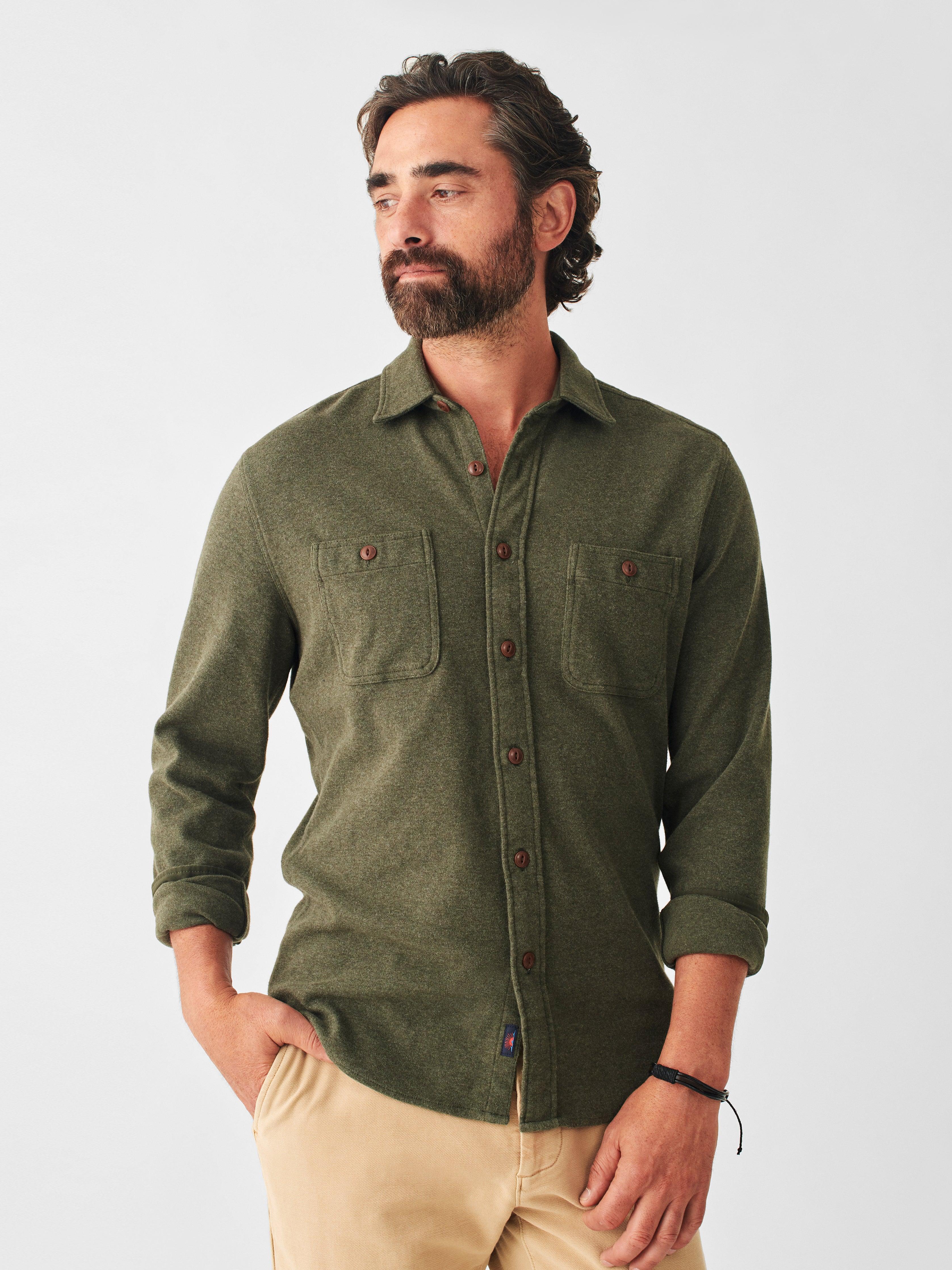 Knit Alpine Shirt - Olive Heather Male Product Image