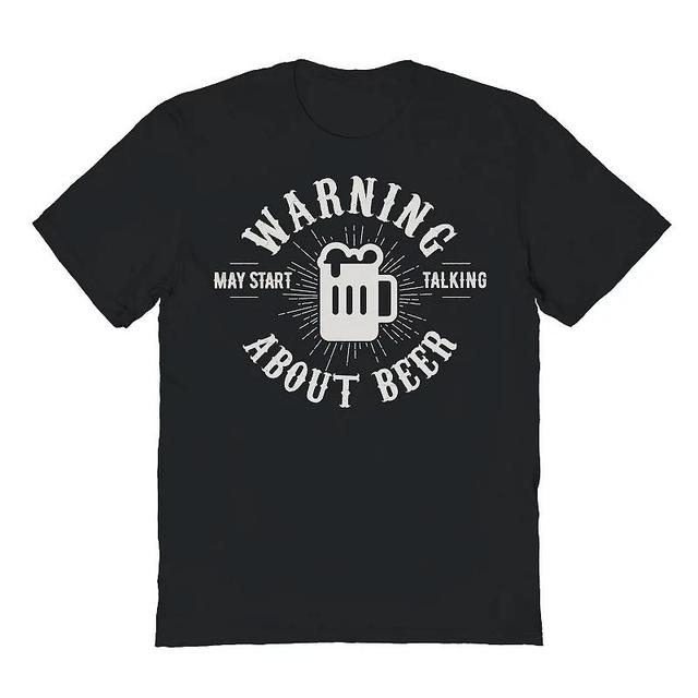 Mens Duke & Sons Beer Warning Fathers Day Graphic Tee Product Image