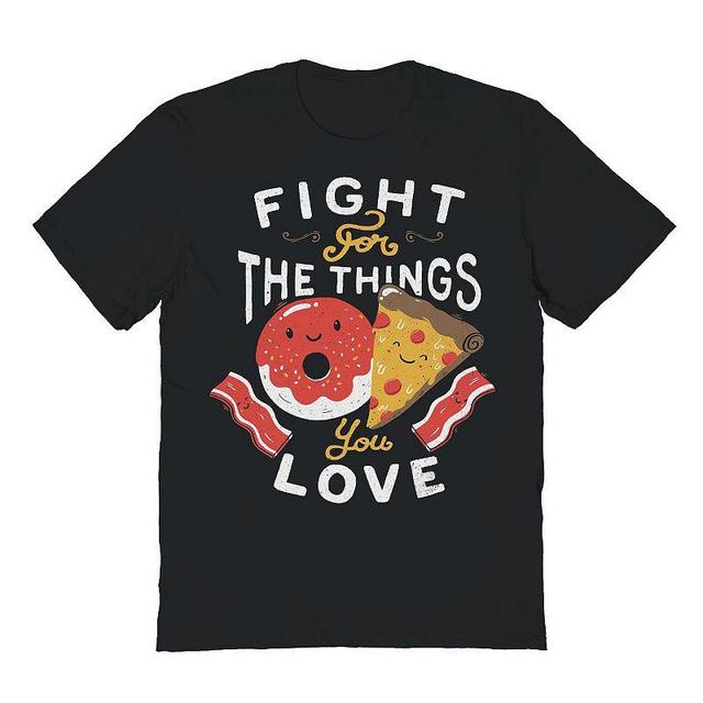 Mens Fight For The Things You Love Valentines Graphic Tee Product Image