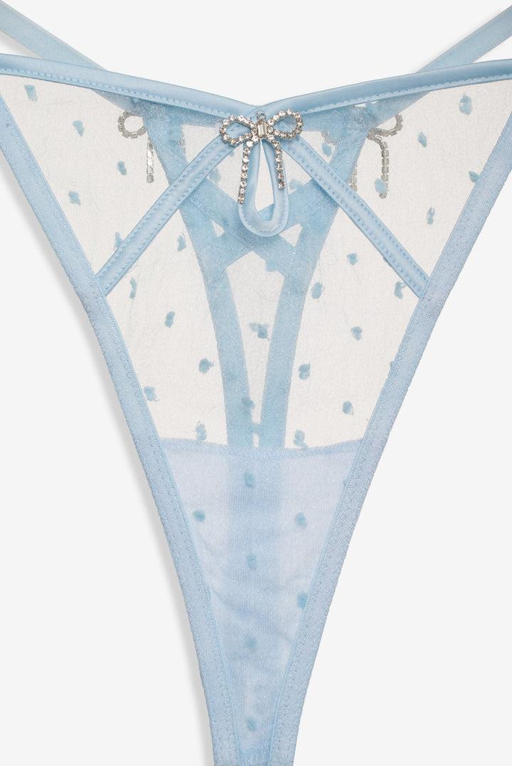 Izzy Thong Panty — Blue Product Image