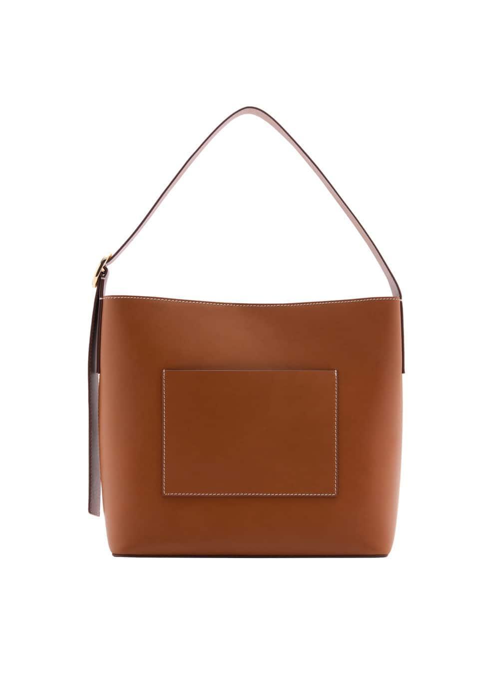 MANGO shopper bag leather - One size - Women Product Image