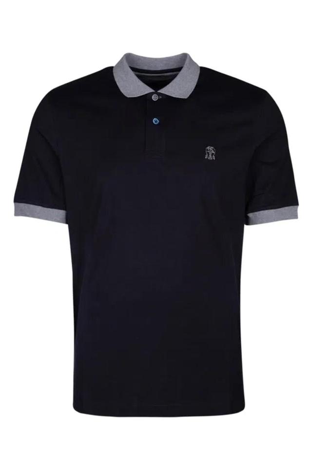 BRUNELLO CUCINELLI Logo-embroidered Polo Shirt In Cw893 Product Image