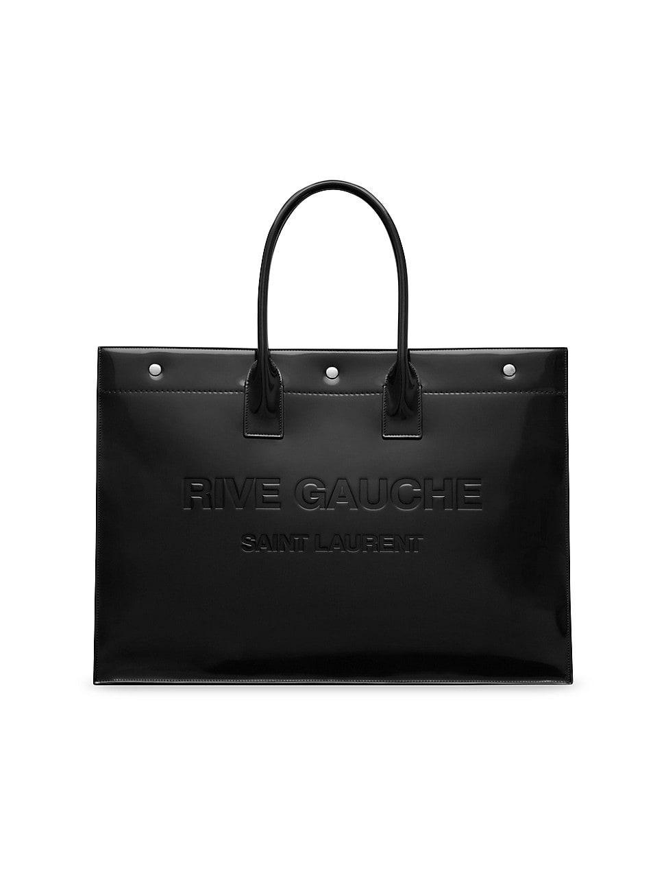 Mens Rive Gauche Large Tote Bag in Smooth Leather Product Image