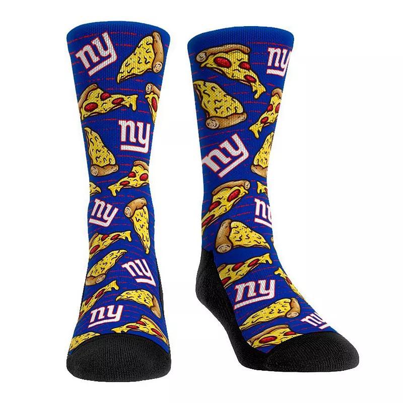 Mens Rock Em Socks New York Giants Localized Food Pizza Crew Socks Product Image