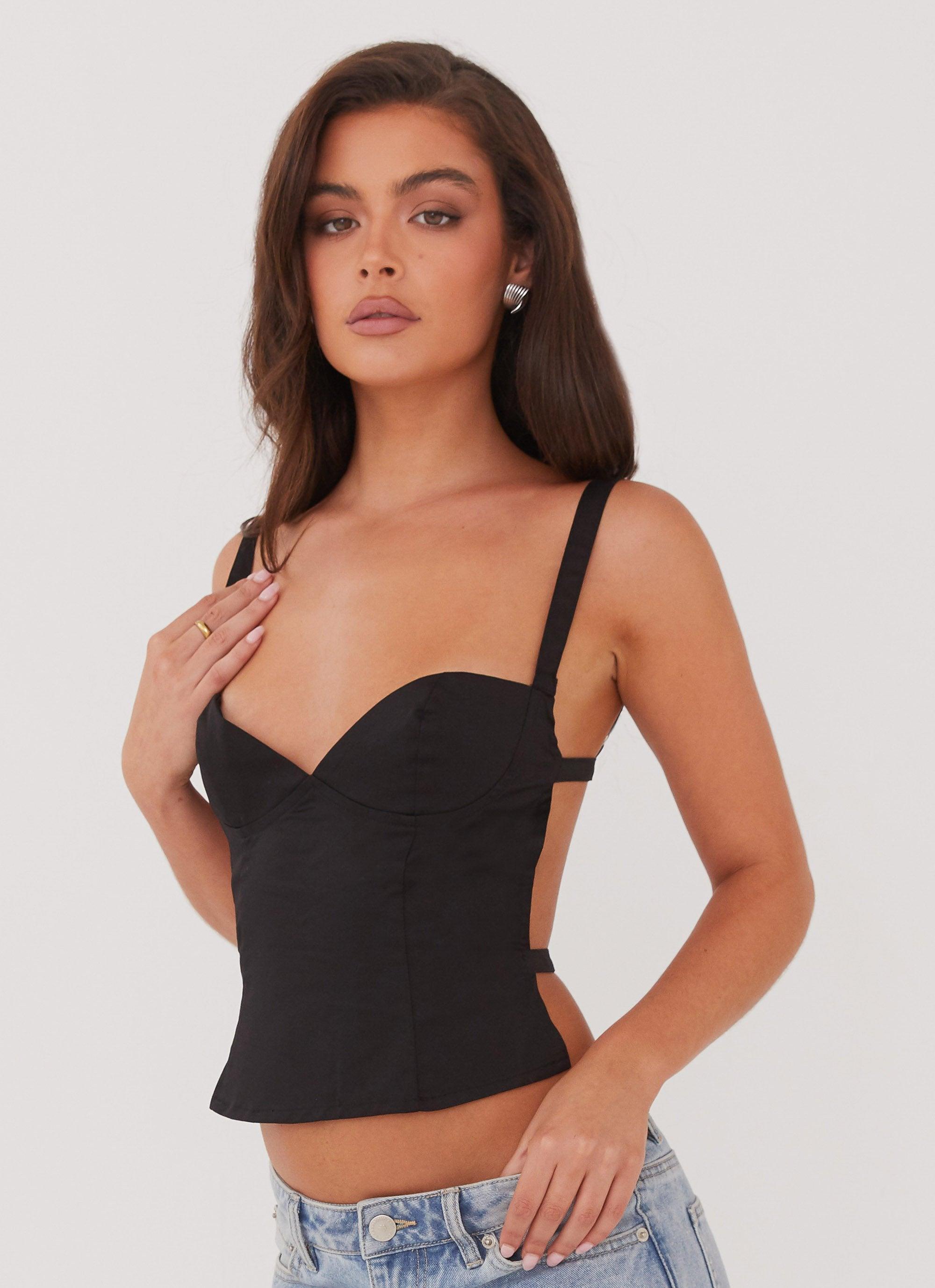 Naomi Backless Top - Black Product Image