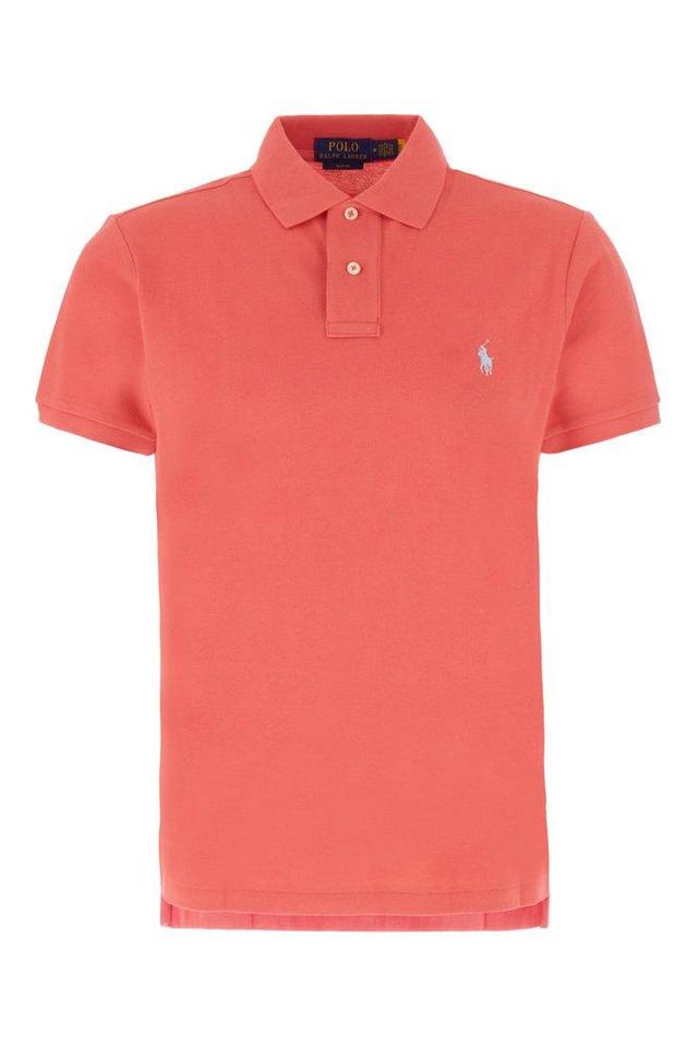 Polo Pony Embroidered Polo Shirt In Red Product Image