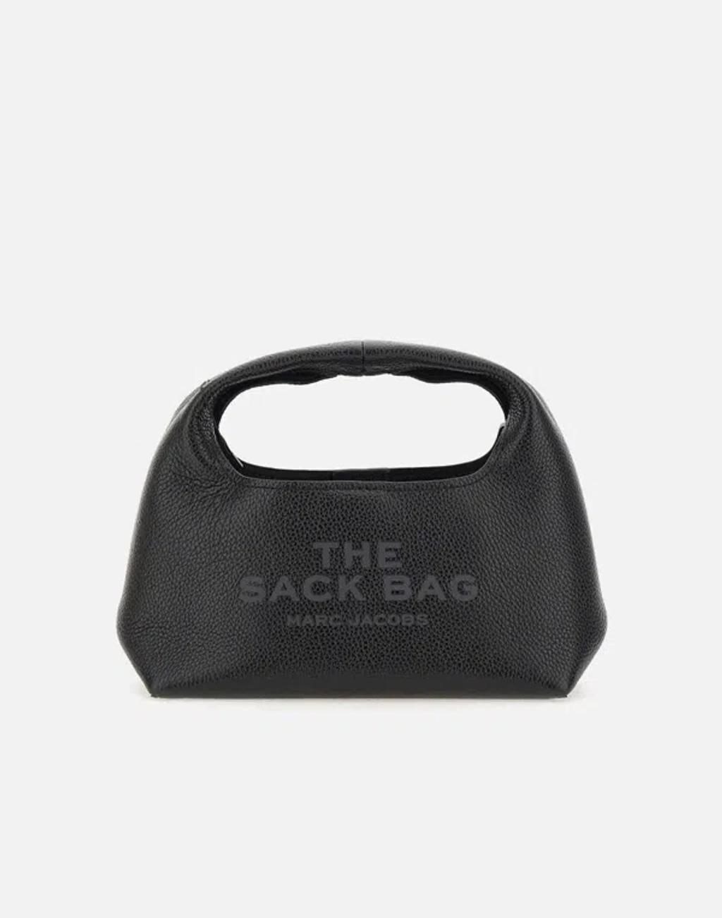 MARC JACOBS The Mini Sack Hand Bag In Black Product Image