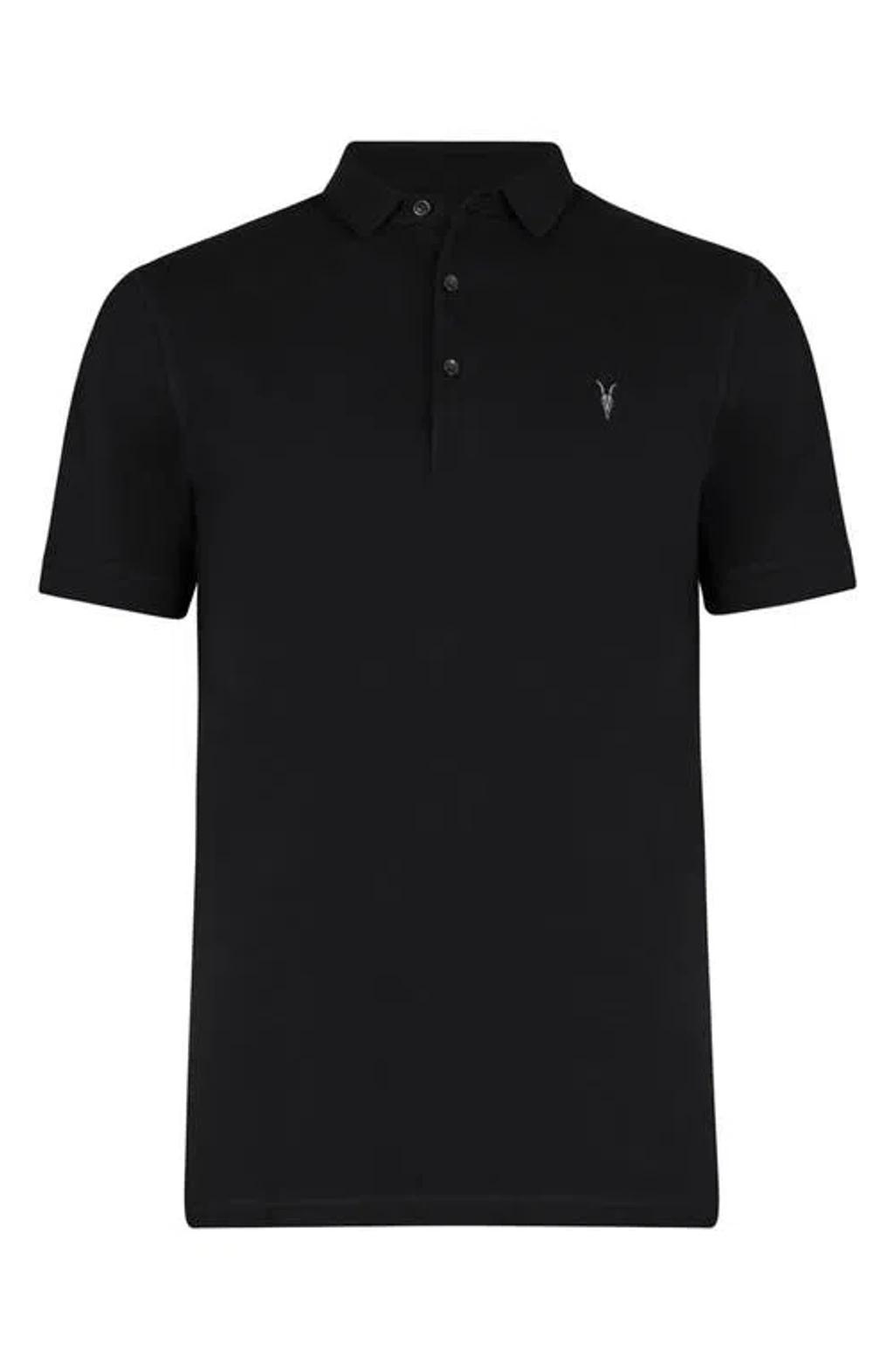 ALLSAINTS Reform Slim Fit Polo In Black Product Image