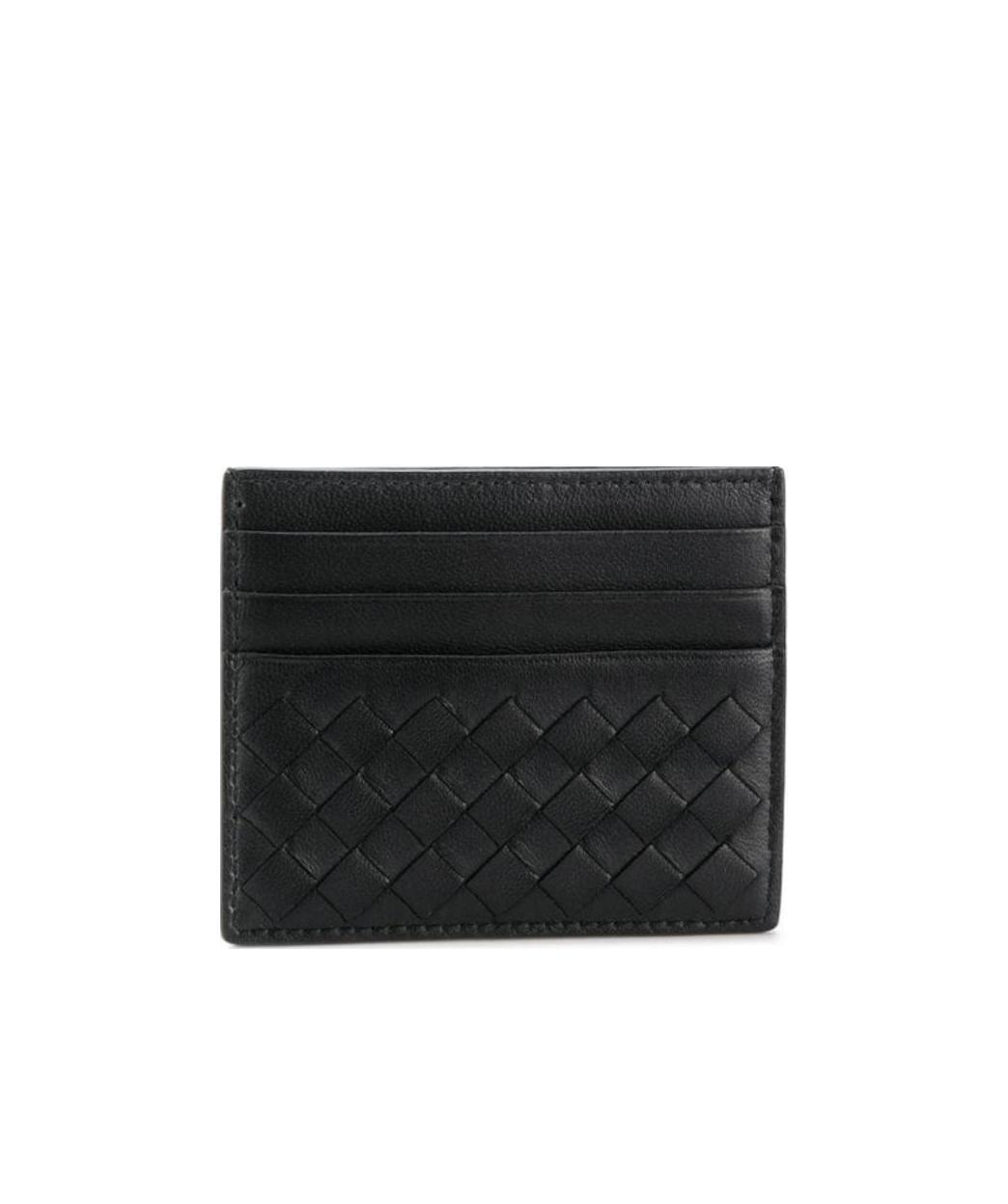 BOTTEGA VENETA Intrecciato Credit Card Case In Black Product Image