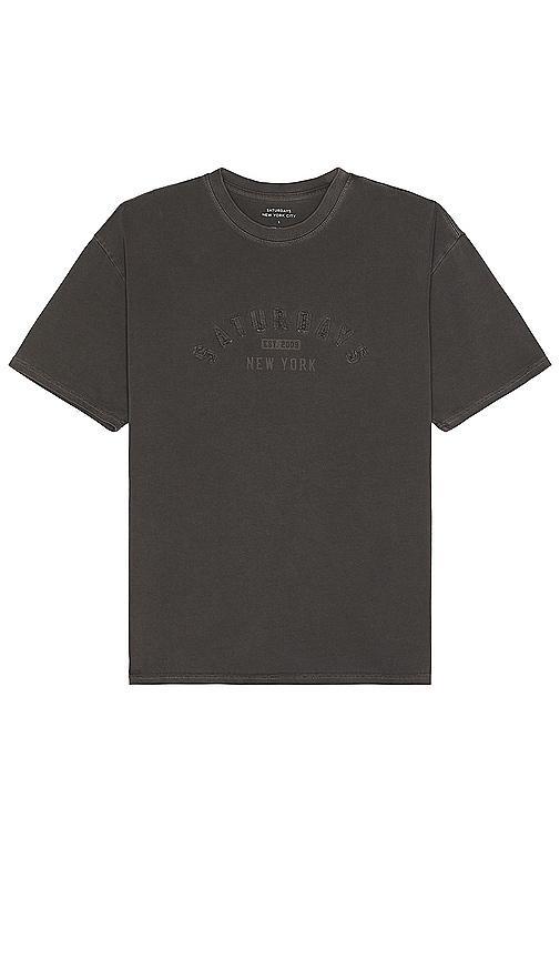 SATURDAYS NYC Varsity Relaxed Short Sleeve Tee Product Image