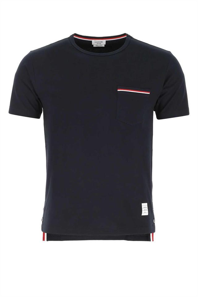 Midnight Blue Cotton T-shirt In 415 Product Image