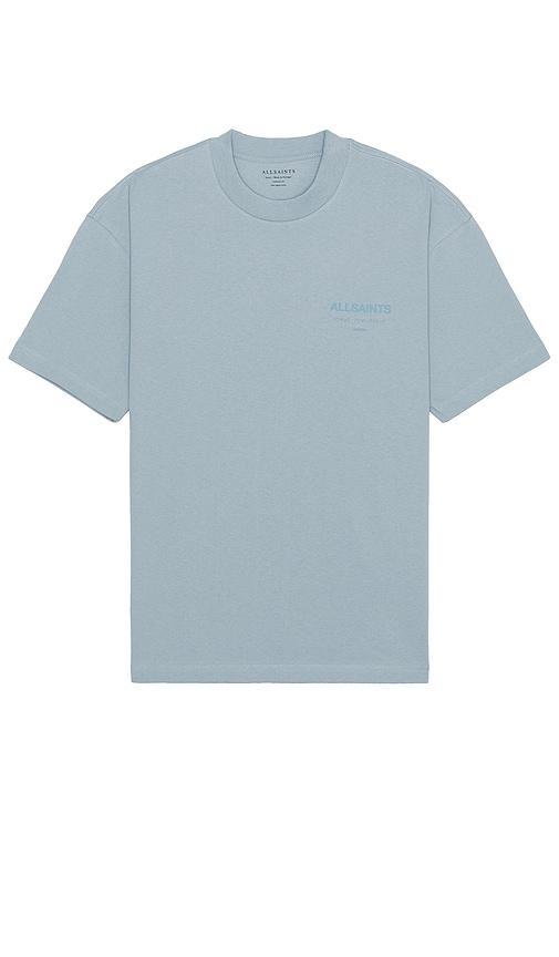 AllSaints Venice Short Sleeve Shirt (Jade Blue) Men's Clothing Product Image