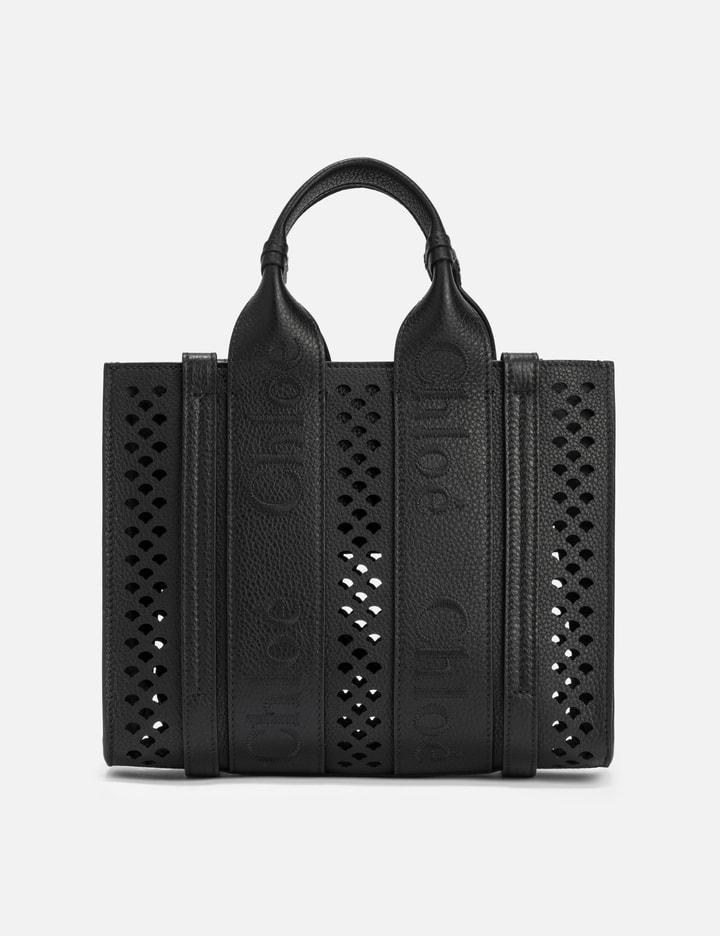 Small Woody Tote Bag In Black Product Image