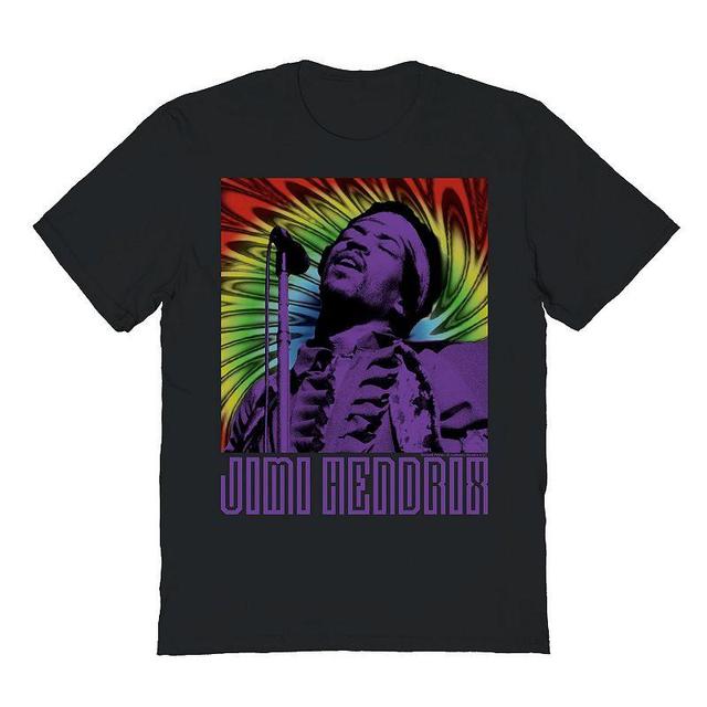 Mens Jimi Hendrix Gradient Graphic Tee Product Image