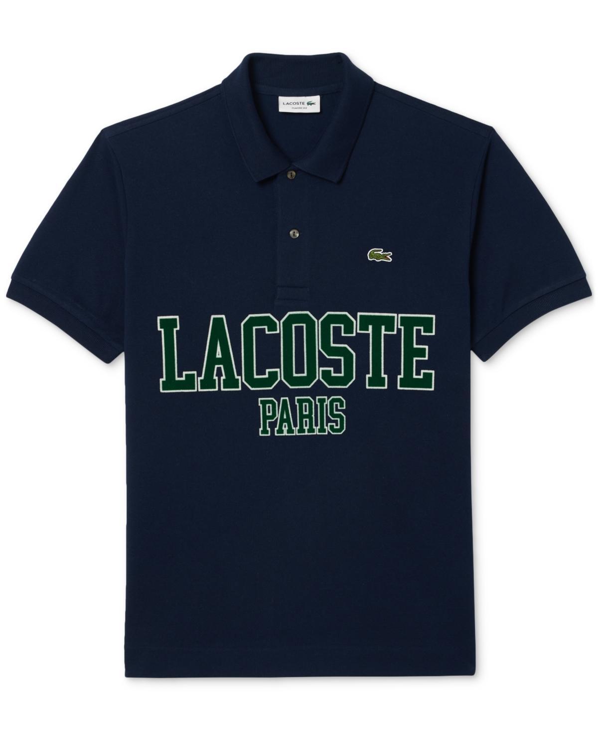 Lacoste Mens Classic-Fit Short Sleeve Logo Polo Shirt Product Image