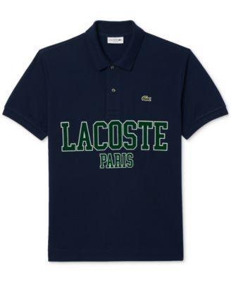 Lacoste Mens Classic-Fit Short Sleeve Logo Polo Shirt Product Image