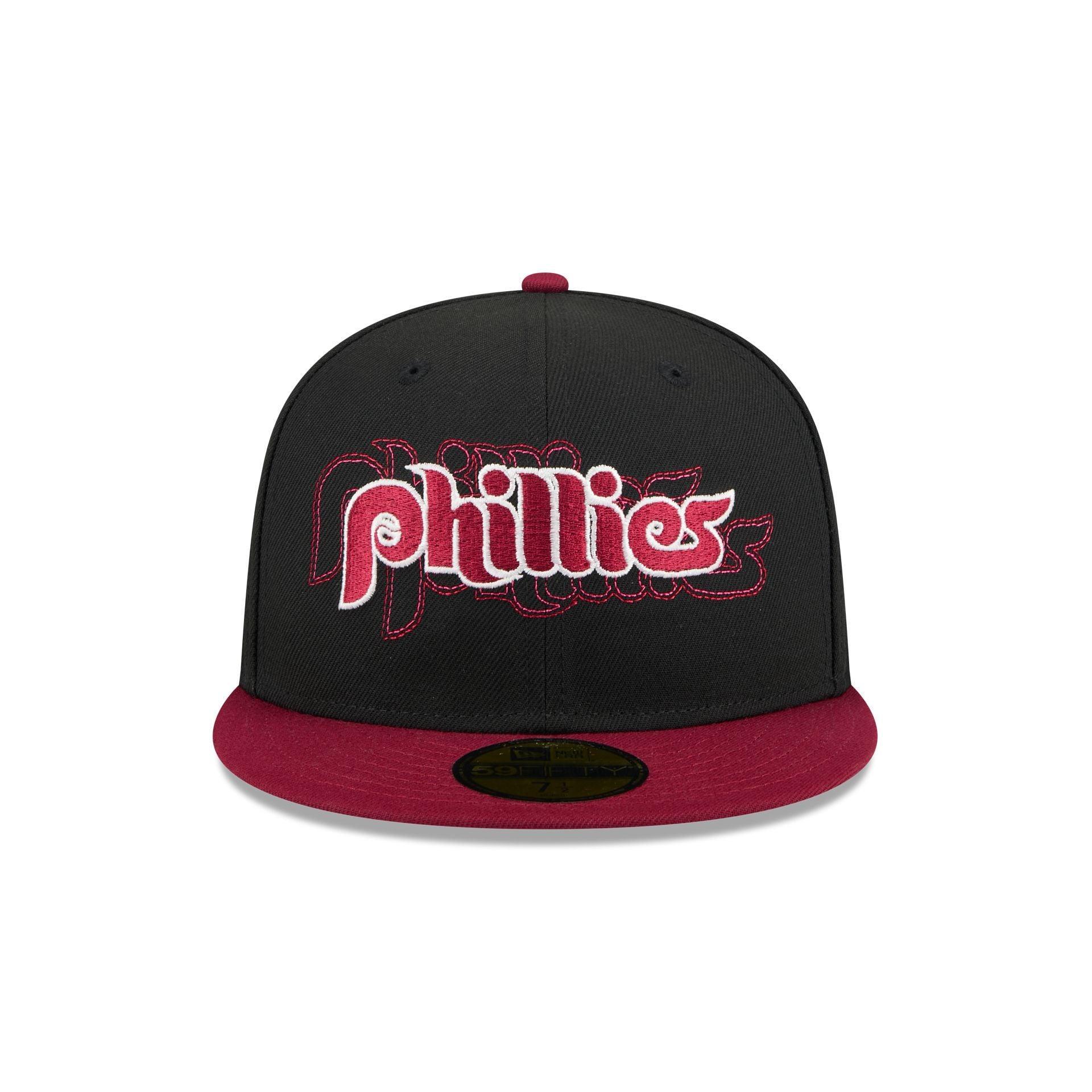 Philadelphia Phillies Shadow Stitch 59FIFTY Fitted Hat Male Product Image