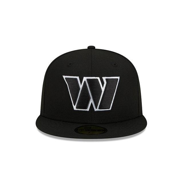 Washington Commanders Black and White 59FIFTY Fitted Hat Male Product Image