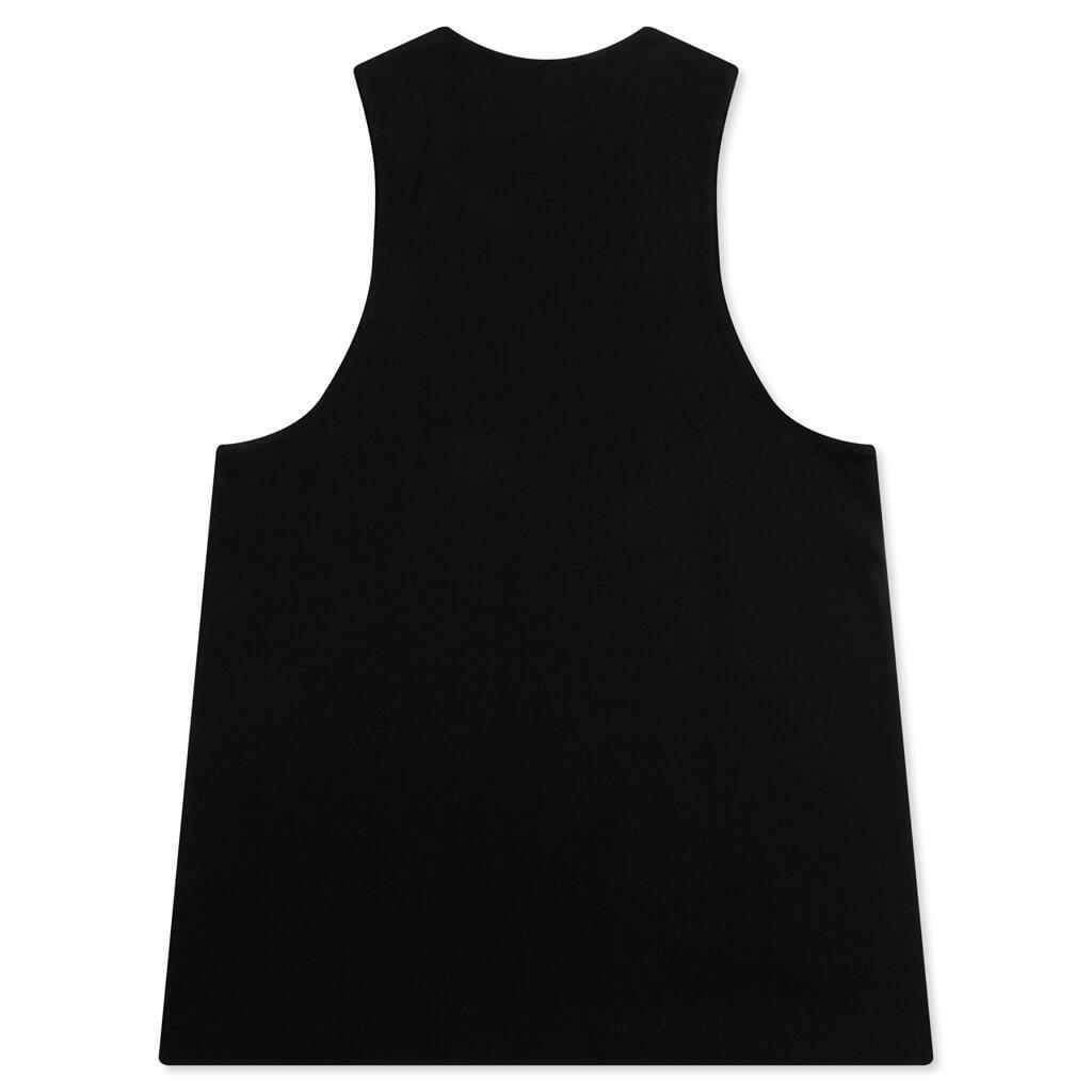 Essentials Ribbed Tank Top - Black Male Product Image