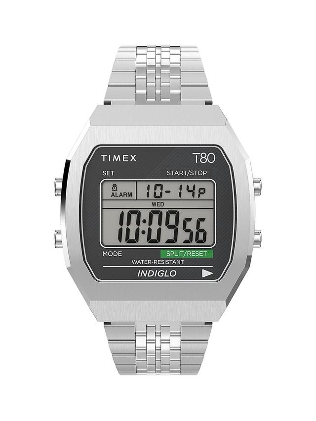 Timex T80 Digital Chronograph Bracelet Watch, 36.5mm Product Image