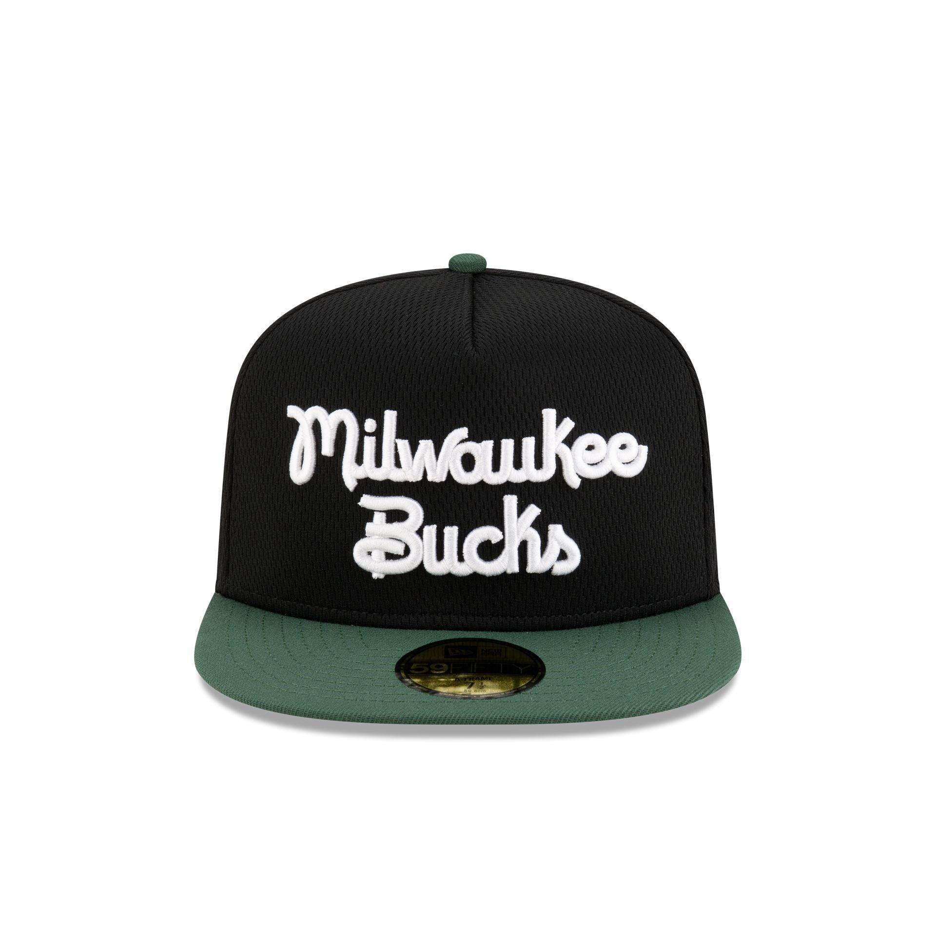 Milwaukee Bucks Dashmark Mesh 59FIFTY A-Frame Fitted Hat Male Product Image