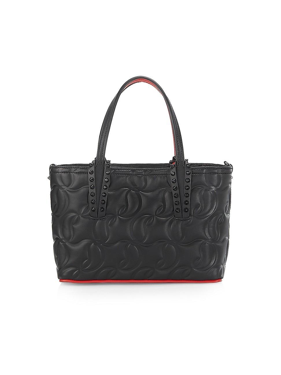 Womens Mini Cabata Embossed Leather Tote Bag Product Image