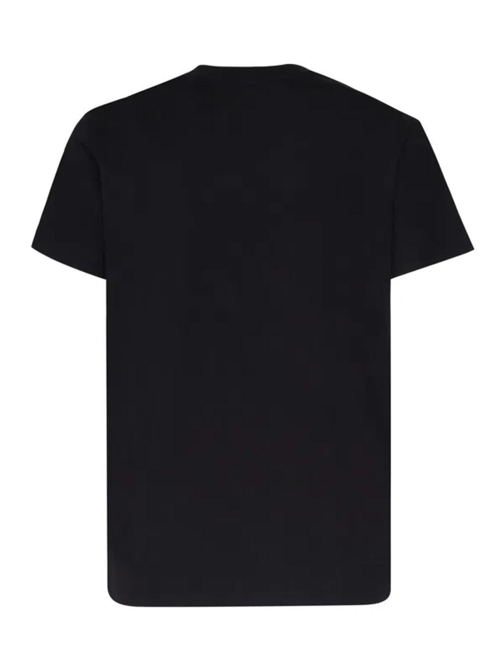 MONCLER Logo Black Roundneck T-shirt Product Image