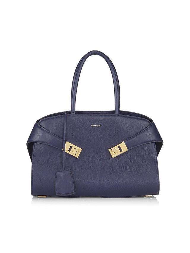 FERRAGAMO Small Hug Leather Satchel Product Image