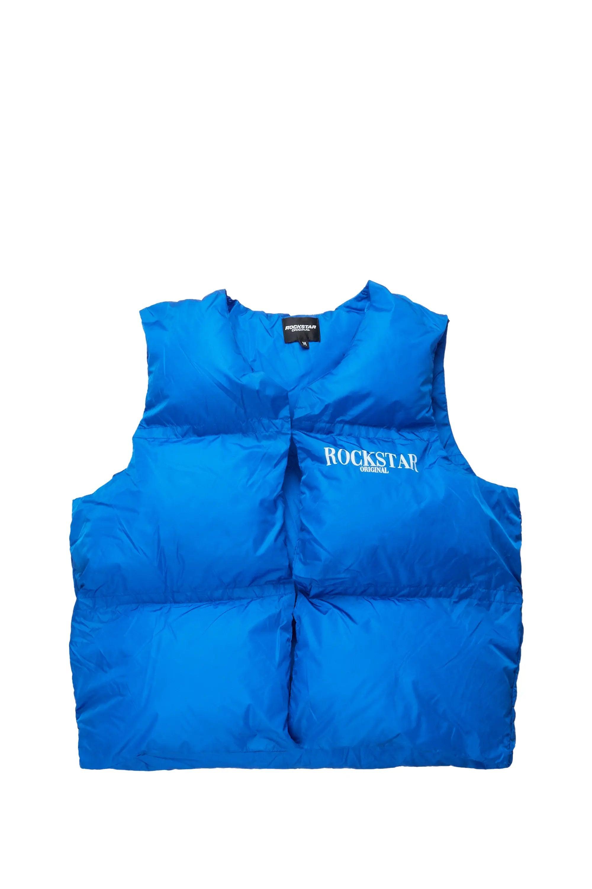 Frederick Royal Blue Puffer Vest Male Product Image