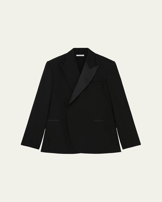 Mens Single Satin Lapel Tuxedo Jacket Product Image