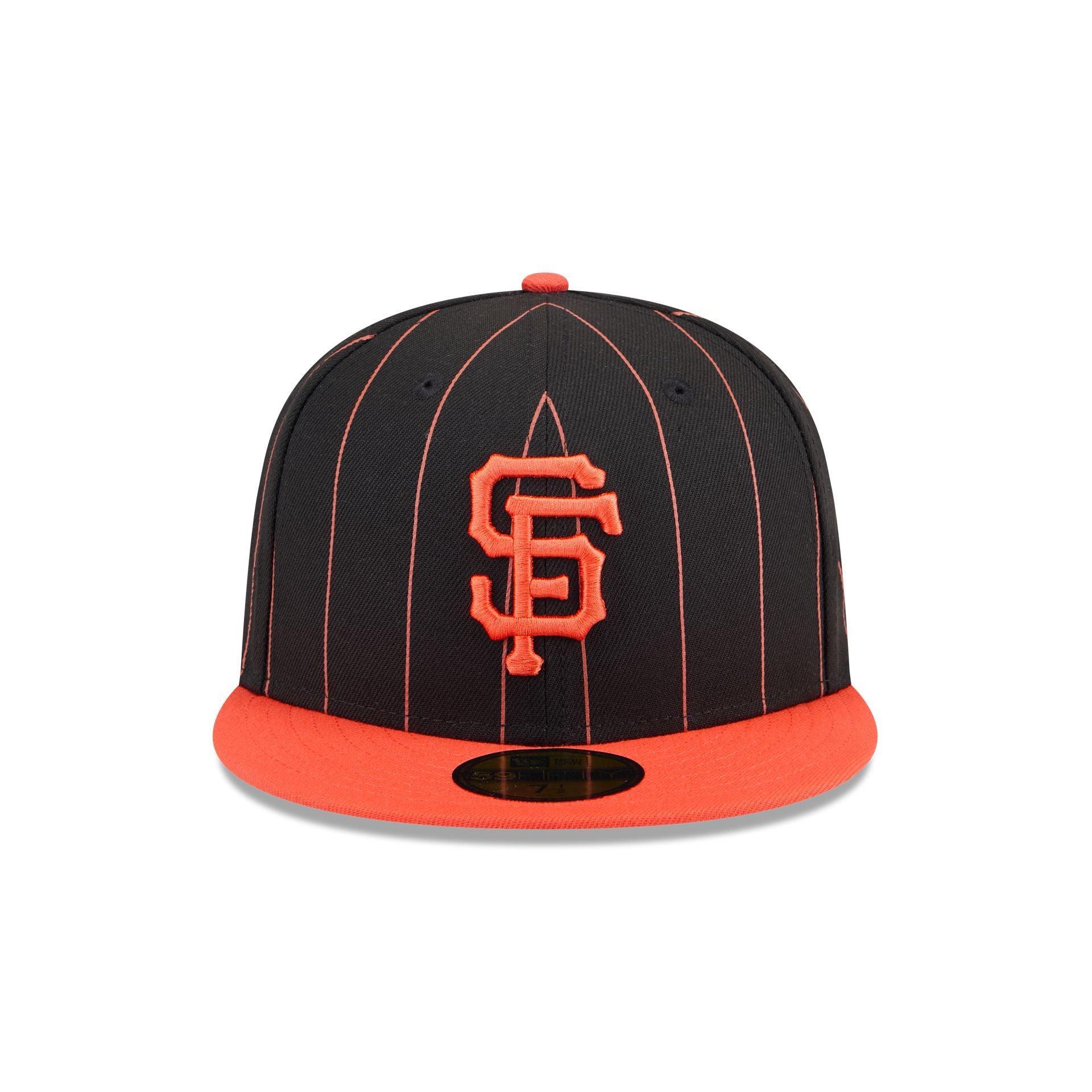 San Francisco Giants Throwback Pinstripe 59FIFTY Fitted Hat Male Product Image