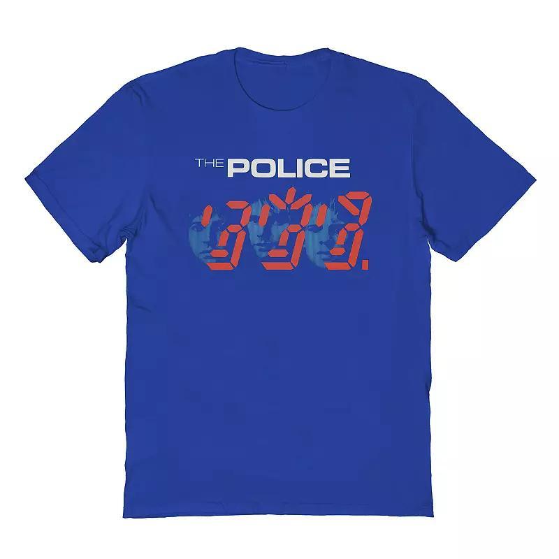 Mens The Police Tee Blue Product Image