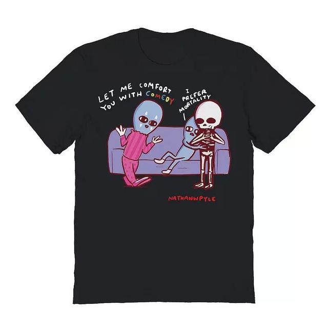 Mens Prefer Mortality Halloween Graphic Tee Product Image