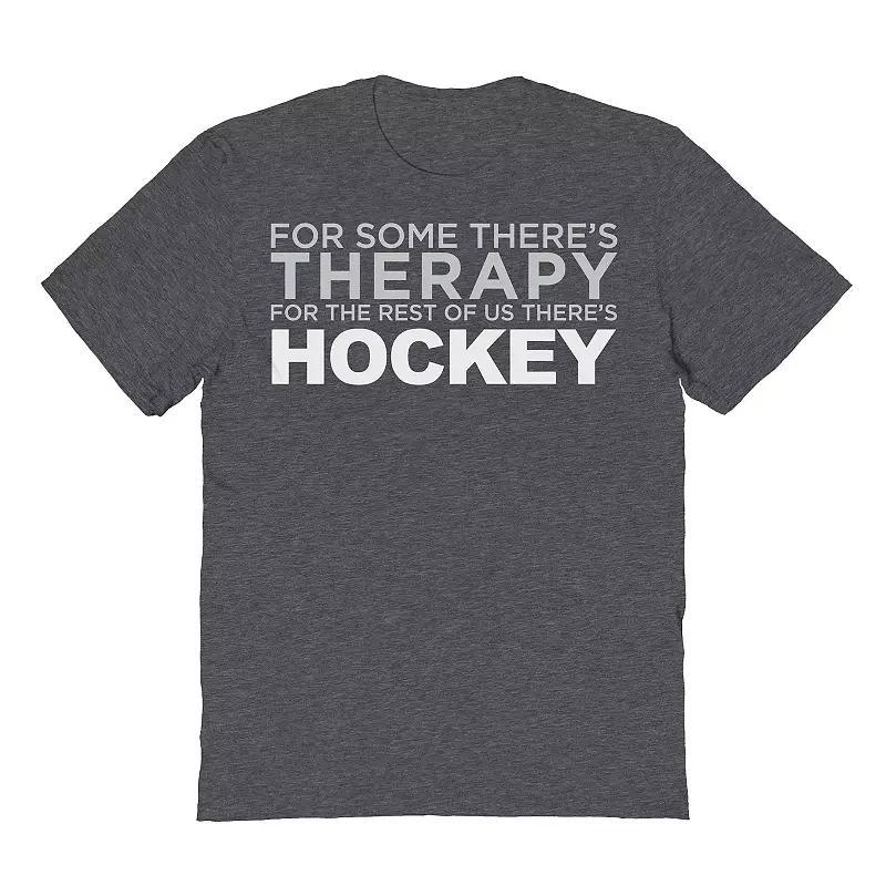 Mens Duke & Sons Hockey Therapy Graphic Tee Dark Grey Product Image