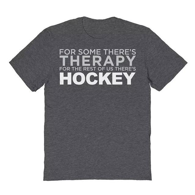 Mens Duke & Sons Hockey Therapy Graphic Tee Dark Grey Product Image