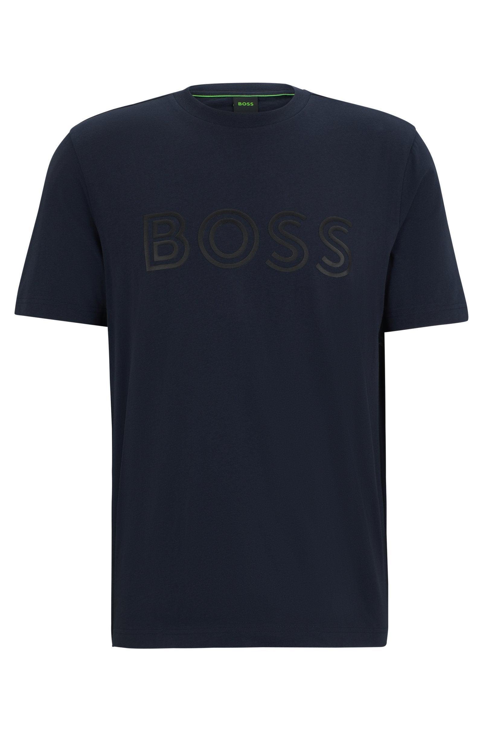 Boss Cotton jersey T-shirt with Logo Artwork Product Image