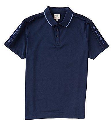 Guess Short Sleeve Pique Guess Tape Polo Product Image