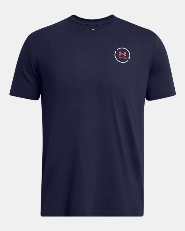 Under Armour® Men's S/S Navy Freedom Bass T-Shirt Product Image