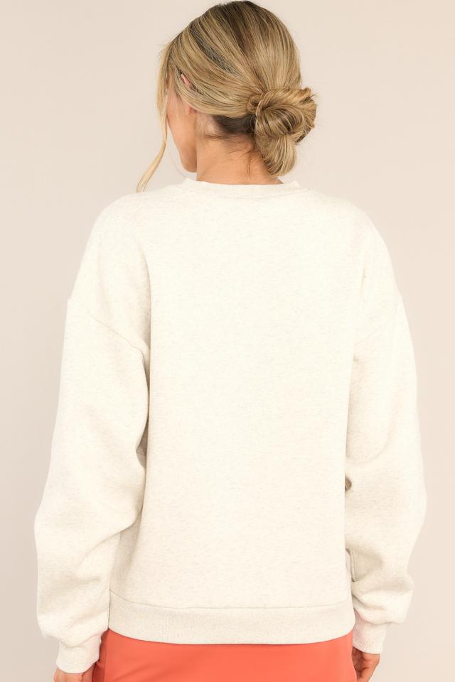 In Every City Oatmeal Sweatshirt Grey Product Image