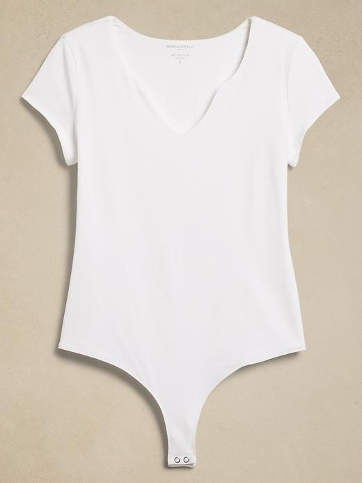 Soft Stretch Split-Neck Bodysuit Product Image