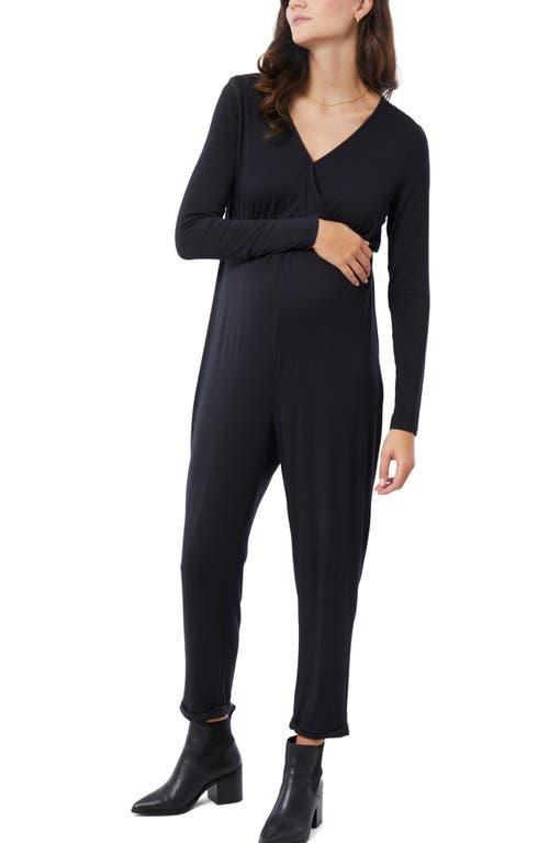 Womens Maternity Everywear Long Sleeve Jumpsuit Product Image