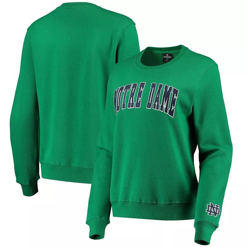 Womens Colosseum Notre Dame Fighting Irish Campanile Pullover Sweatshirt Product Image