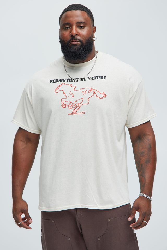 Persistent Horse Short Sleeve Tee - Off White Product Image